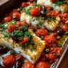 Mediterranean Baked Cod with Tomato & Olive Relish