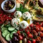 Mediterranean Burrata Mezze Board