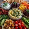 Mediterranean Grazing Board with Fresh Dips