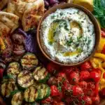 Mediterranean Ricotta & Roasted Veggie Board