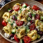 Mediterranean Tortellini Salad with Artichokes & Olives
