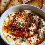 Easy Spicy Whipped Feta with Honey & Chili Crunch