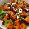 Best Sweet Potato Cranberry & Feta Salad with Maple Dressing