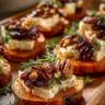 Sweet Potato Rounds with Brie, Cranberry & Pecans