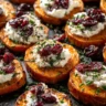 Sweet Potato Rounds with Cranberry & Cream Cheese