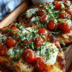 Tomato-Basil Naan Pizza with Fresh Mozzarella