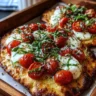 Tomato-Basil Naan Pizza with Fresh Mozzarella