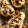 Baked Pears with Brie, Walnuts, and Cranberries