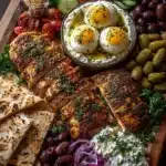 Burrata & Greek Chicken Mezze Grazing Board