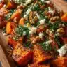 Caramelized Sweet Potatoes with Maple, Feta & Crunchy Walnuts