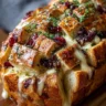 Cranberry Brie Honey Sourdough Pull-Apart Bread