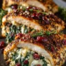 Cranberry & Spinach Stuffed Chicken Breasts with Brie