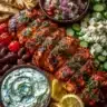 Greek Chicken Mezze Platter with Yogurt Drizzle