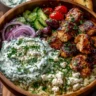 Greek Chicken Souvlaki Bowls with Tzatziki