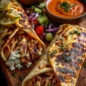 Greek Chicken Wraps & Spicy Harissa Sauce