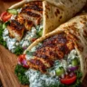 Greek Chicken Wraps with Tzatziki Sauce