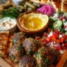 Greek Turkey Mezze Platter with Lemon Drizzle