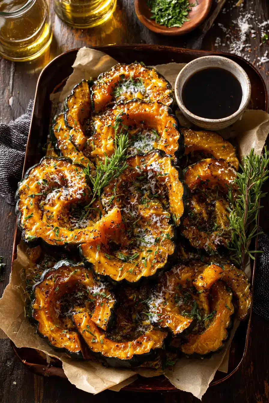 Best Honey-Glazed Acorn Squash with Cheddar and Apple Cider Reduction