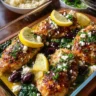 Mediterranean Chicken Bake with Lemon, Olives & Spinach