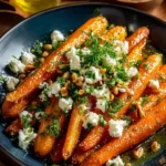 Mediterranean Roasted Carrot Salad with Feta