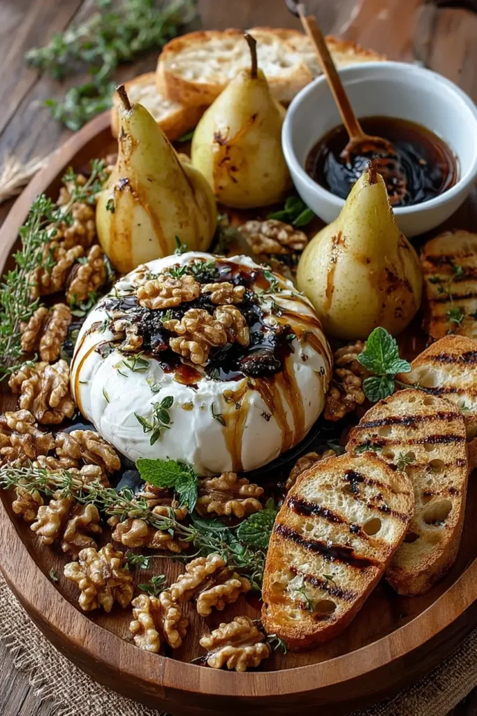 Pear with Walnut Burrata Tapas Platter