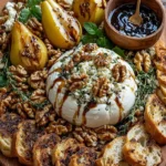 Pear with Walnut Burrata Tapas Platter