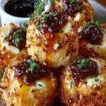 Almond-Crusted Brie Bites with Fig Honey Glaze