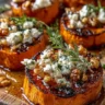 Caramelized Sweet Potatoes with Honey, Goat Cheese & Crunchy Walnuts
