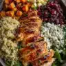 Greek Chicken Harvest Bowl with Cranberries & Feta
