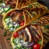Greek Chicken Wraps with Hummus