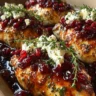 Honey Cranberry Chicken Bake with Feta Cheese