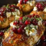 Honey Cranberry Chicken Bake with Goat Cheese