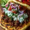 Mediterranean Ground Beef Gyros