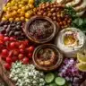 Mediterranean Mezze Board with Chickpea Salad