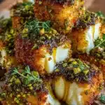 Pistachio Crusted Brie Bites