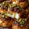 Pistachio-Crusted Brie Bites with Fig Honey Glaze