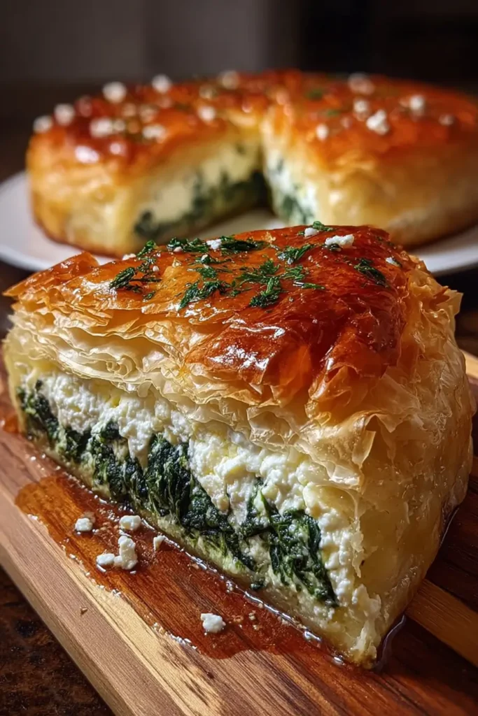 Authentic Greek Spanakopita - Spinach and Feta Pie
