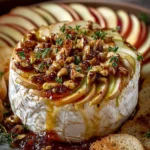 Baked Brie and Apple Tapas with Fig Honey Glaze