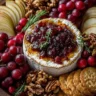 Cranberry Brie Party Board with Roasted Walnuts