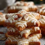 Orange Almond White Chocolate Star Shortbread