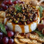 Pistachio & Fig Honey Cheese Board