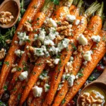 Caramelized Carrots with Feta & Toasted Walnuts and Cranberry-Honey Glaze