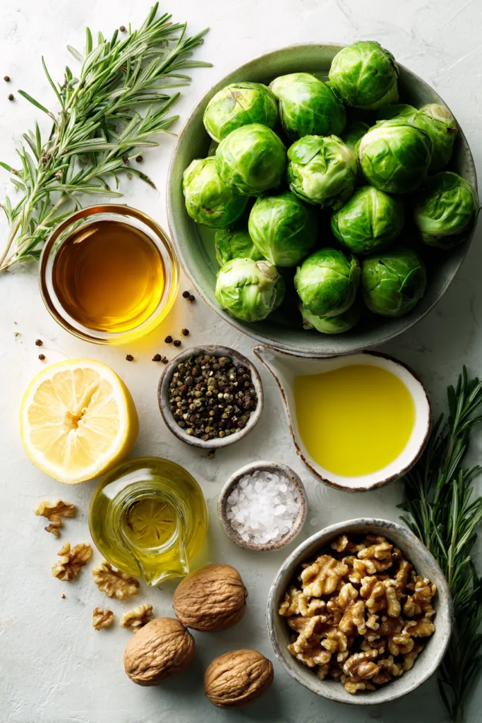 Caramelized Brussels Sprouts Christmas Skewers with Walnut Honey