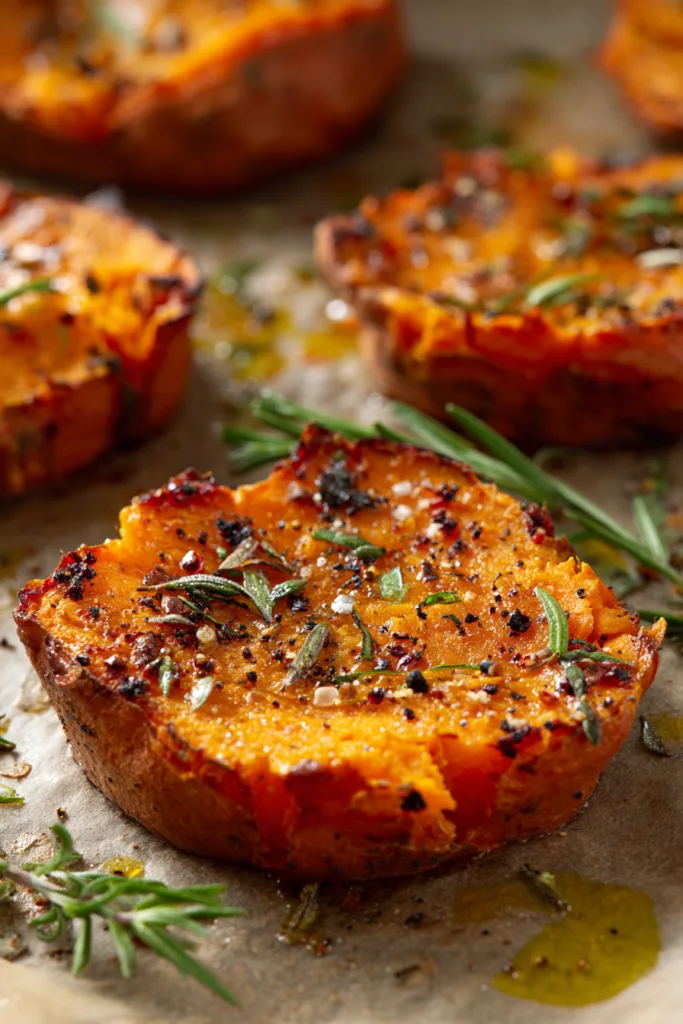 Crispy Sweet Potato Smash with Melted Brie, Cranberries & Spicy Honey Walnut