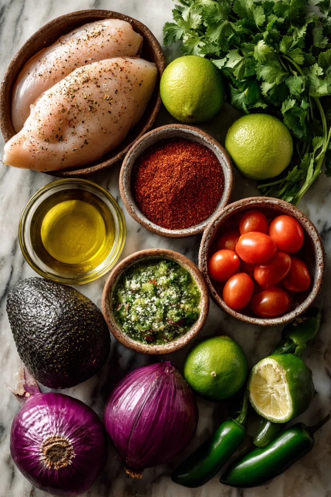 Fiesta Lime Chicken with Avocado Salsa
