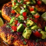 Fiesta Lime Chicken with Avocado Salsa