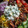 Greek Chicken Gyro Bowl with Whipped Feta