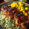 Honey Lime Chicken & Mango Quinoa Stack