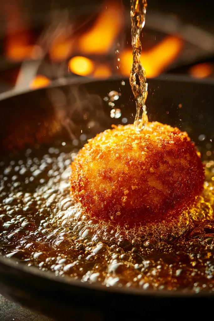 Burrata Bomb with Hot Honey & Pistachio Crunch