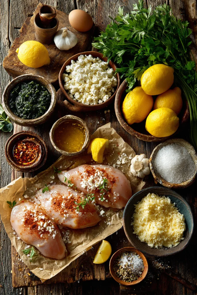 Crispy Hot Honey Lemon Feta Chicken